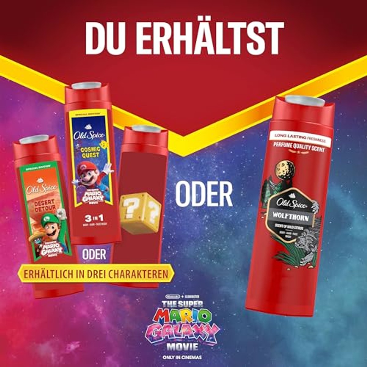 Old Spice Wolfthorn 3-in-1 douchegel 3 x 250 ml - Voordeelverpakking