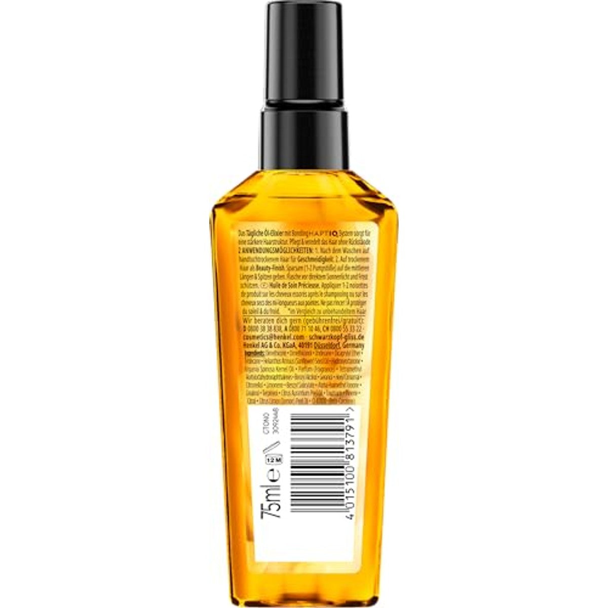 Gliss Haarolie dagelijkse olie-elixer 6 x 75 ml - Voordeelverpakking