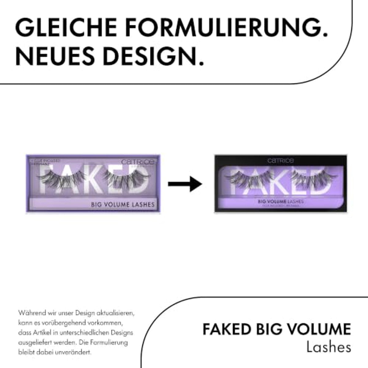 Catrice Faked Big Volume Lashes, kunstwimpers, zwart, langdurig, valse wimpereffect, zonder microplastic deeltjes, vrij van nanodeeltjes, zonder parfum, olievrij, per stuk verpakt (1 paar) | Valse wimpers, gemakkelijk te verwijderen – Catrice Cosmetics