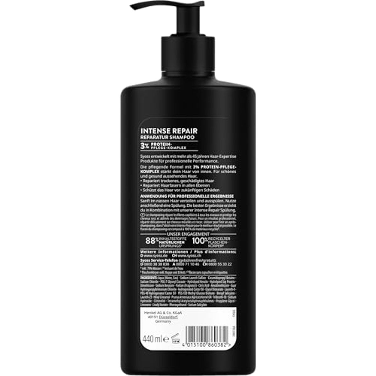 Syoss Intense Repair Shampoo 440 ml - 3 stuks