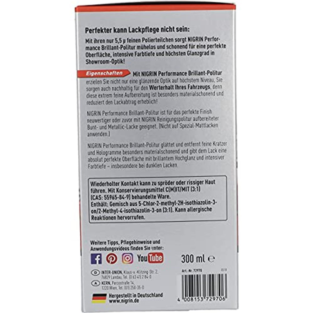 NIGRIN Turbo Performance 72970 Polijstmiddel 300 ml – NIGRIN
