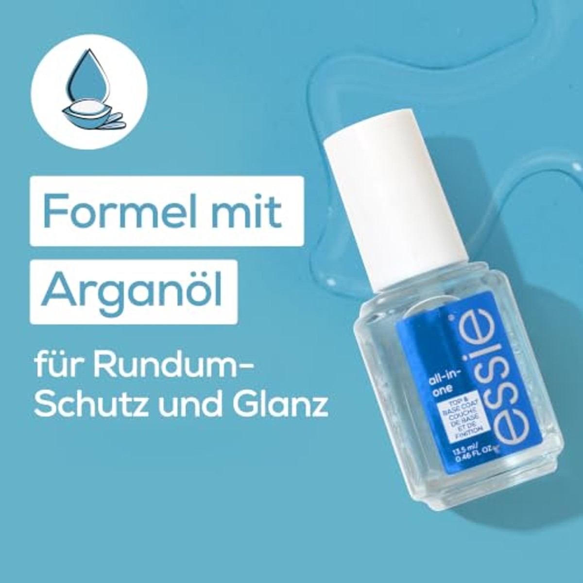 essie Base/Top Coat all-in-one helder 13,5 ml - 6 stuks – foto 4