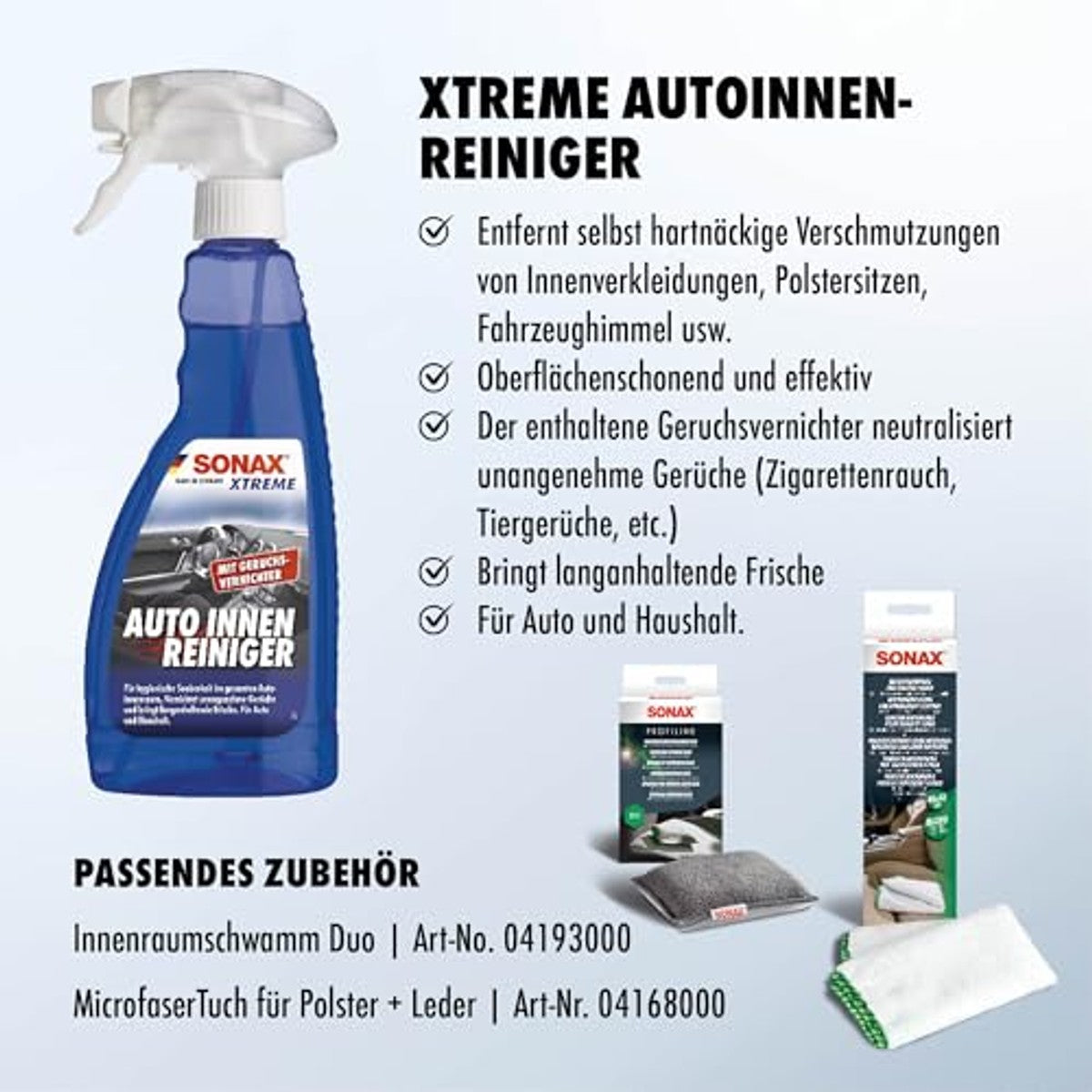 SONAX XTREME Auto-interieurreiniger 6 x 500 ml - Voordeelverpakking