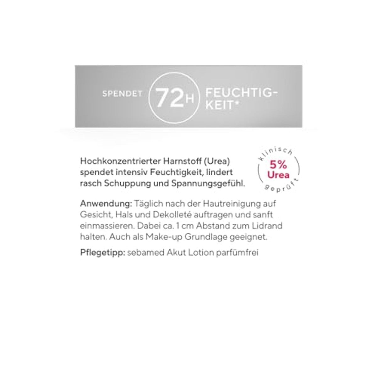 Sebamed Urea 5% Acute Gezichtscrème parfumvrij 3 x 50 ml - Voordeelverpakking – foto 4
