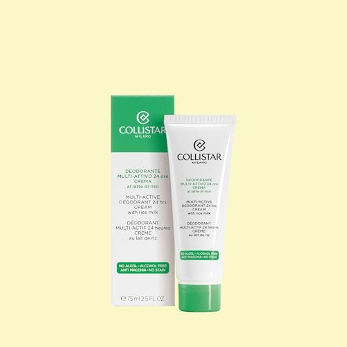 Collistar Multi-actieve Crème-deodorant 48 uur met Rijstmelk 75 ml