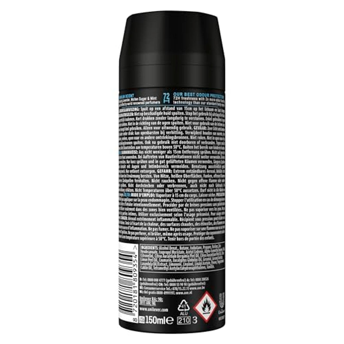 Axe Indigo Haze Premium Bodyspray zonder aluminiumzouten 150 ml – Axe
