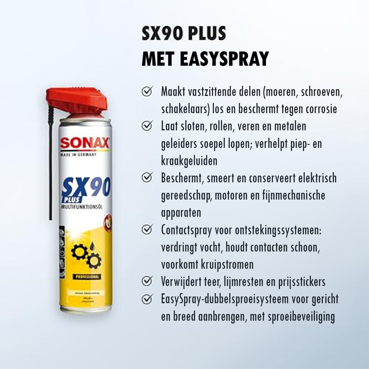 SONAX SX90 Plus multifunctionele spray 6 x 400 ml - Voordeelverpakking – foto 4