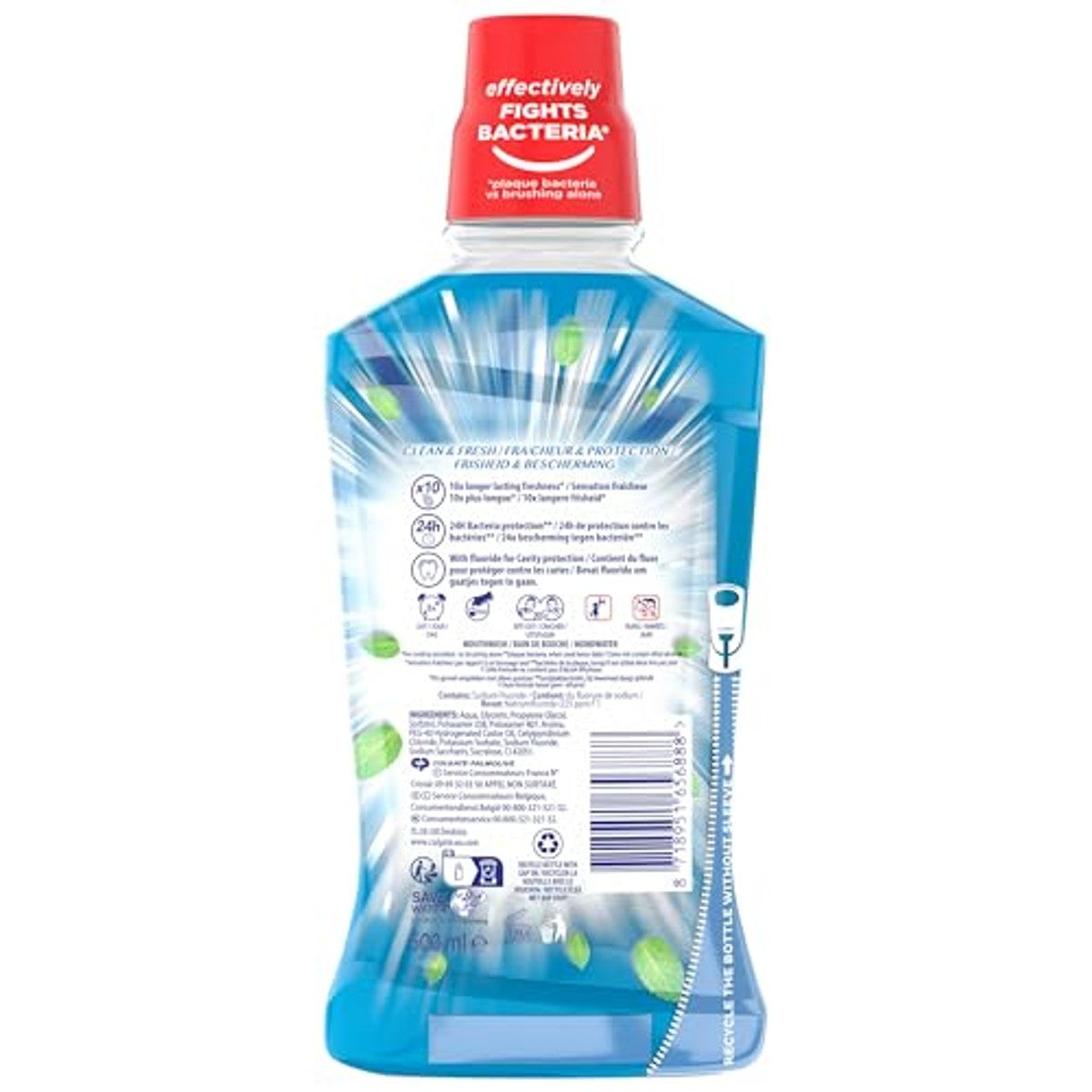 Colgate Max Fresh Clean & Fresh mondwater zonder alcohol 6 x 500 ml - Voordeelverpakking