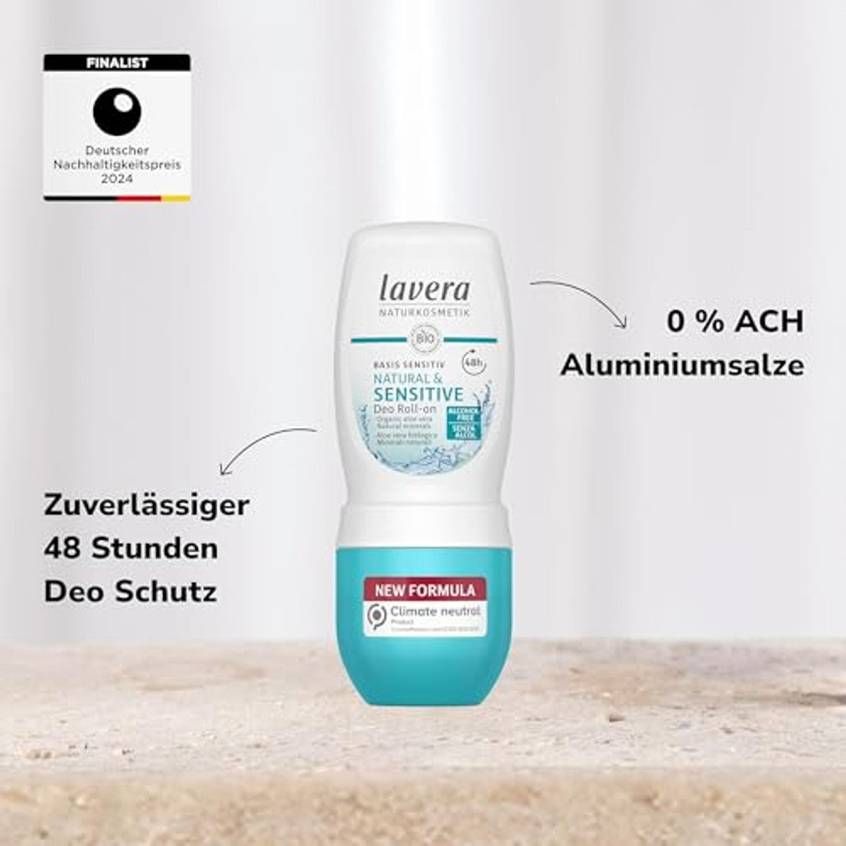 lavera Deo Roll-on basis sensitive 3 x 50 ml - Voordeelverpakking – foto 4