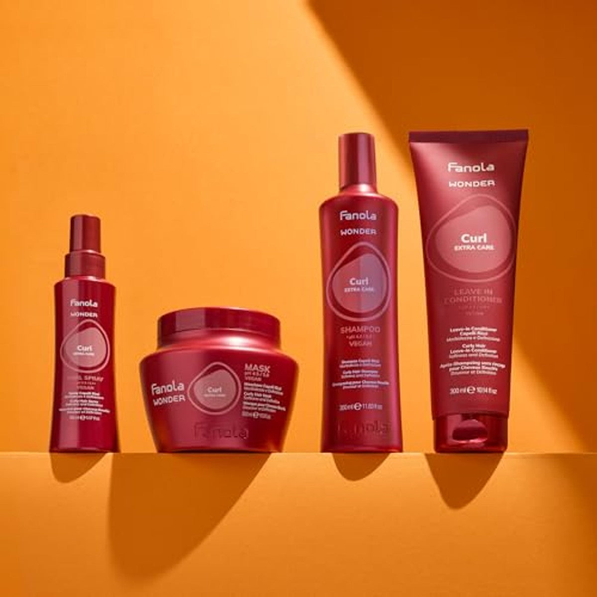 Fanola Wonder Curl Conditioner Zonder Uitspoelen 1000 ml - 3-pack