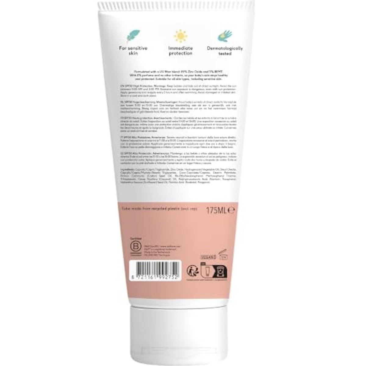 Naïf SPF 50 Zonnebrandcrème Baby & Kind 3 x 175 ml - Voordeelverpakking