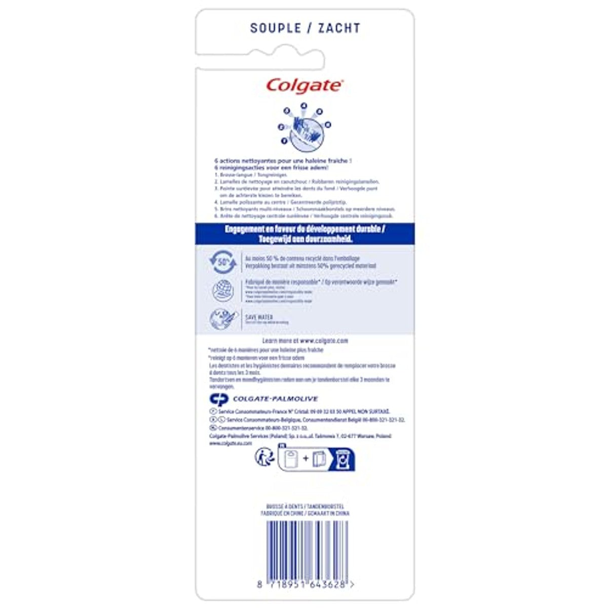 Colgate Max Fresh zachte tandenborstels 4 tandenborstels – Colgate
