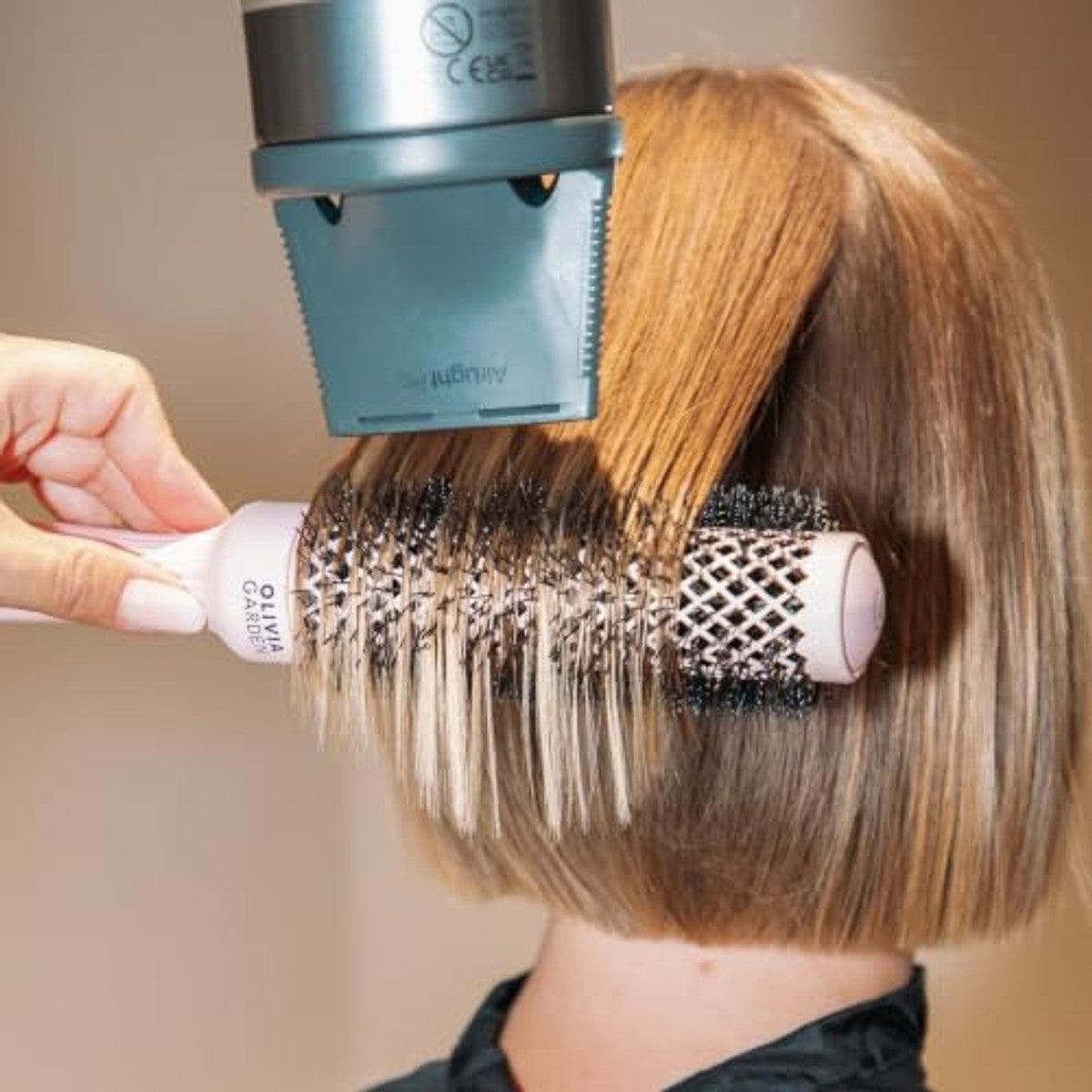 Olivia Garden Expert Blowout Speed Ronde Borstel, Pastelroze, 45 mm - 6-pack