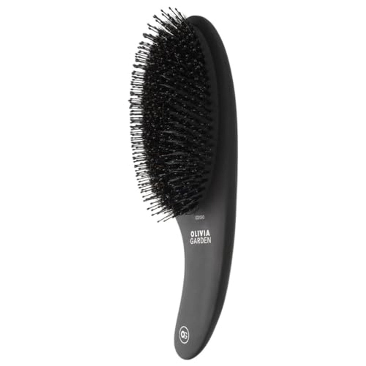 Olivia Garden Expert Care Curve Boar & Nylon Borstel, Mat Zwart - 3-pack