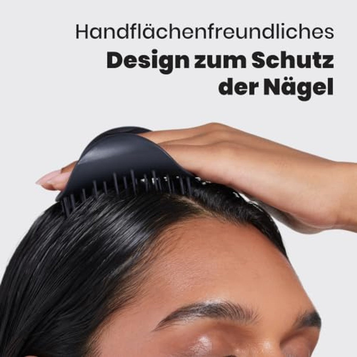 Tangle Teezer Hoofdhuidborstel & massageapparaat – perfect voor haarkuren en hoofdhuiddetox – verwijdert vuil en dode huidcellen – kan onder de douche of met haarolie worden gebruikt – zwart – Tangle Teezer