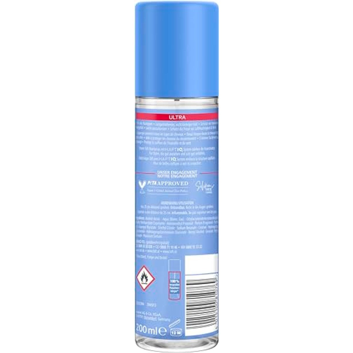 TAFT Ultra Fixier Haarlakpomp Houdgraad 4 3 x 200 ml - Voordeelverpakking