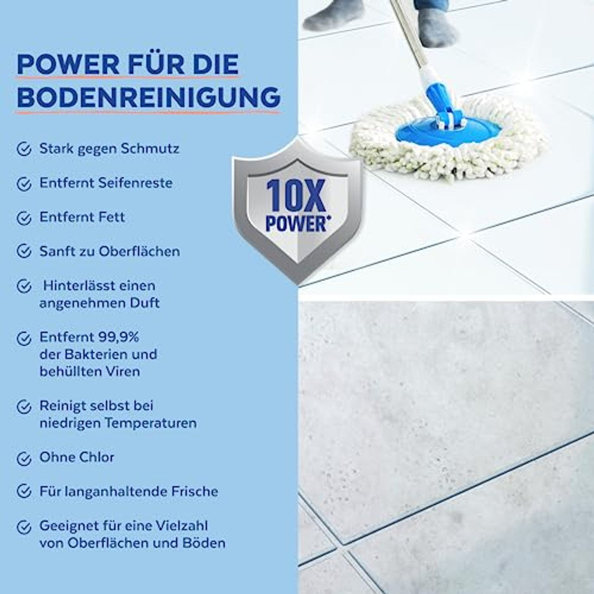 Sagrotan Multifunctionele reiniger bloemenfrisheid – 2-in-1 desinfectiemiddel voor betrouwbare reiniging van oppervlakken – 5 x 1,5 l reinigingsmiddel – Sagrotan