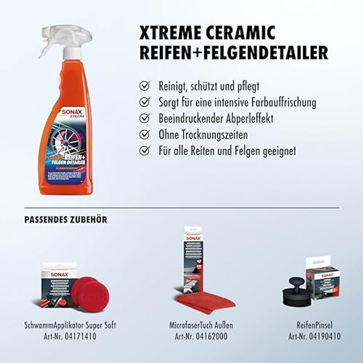 SONAX Xtreme Ceramic Banden- en velgendetailer 750 ml – foto 4