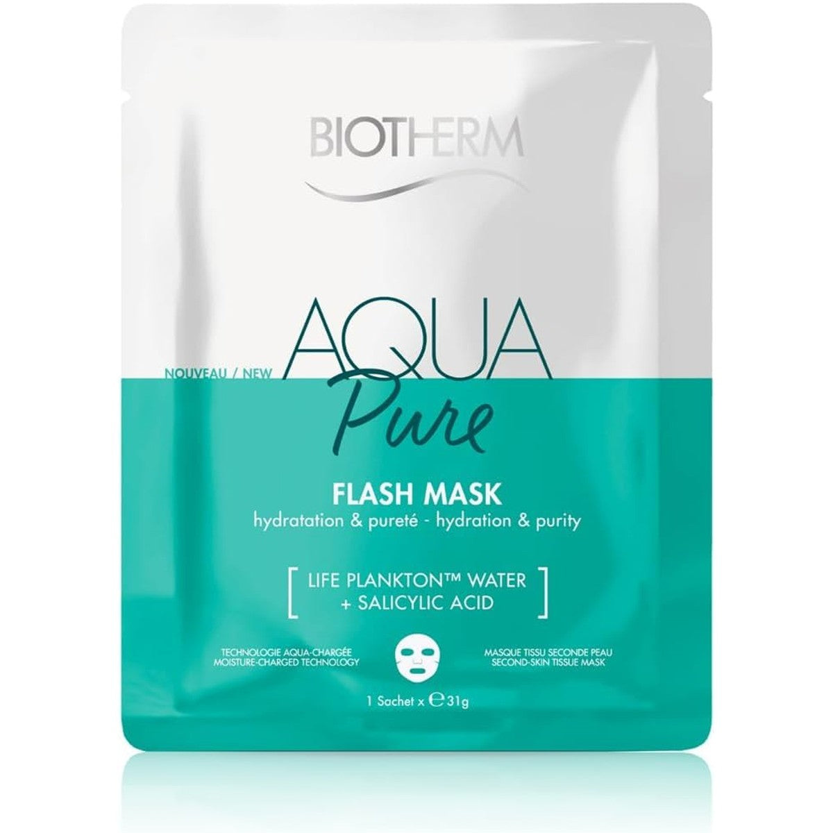 Biotherm Set Aqua Doekmaskers met Life Plankton, Hyaluronzuur, Salicylzuur & Vitamine C 3 x 31 g - 3-pack