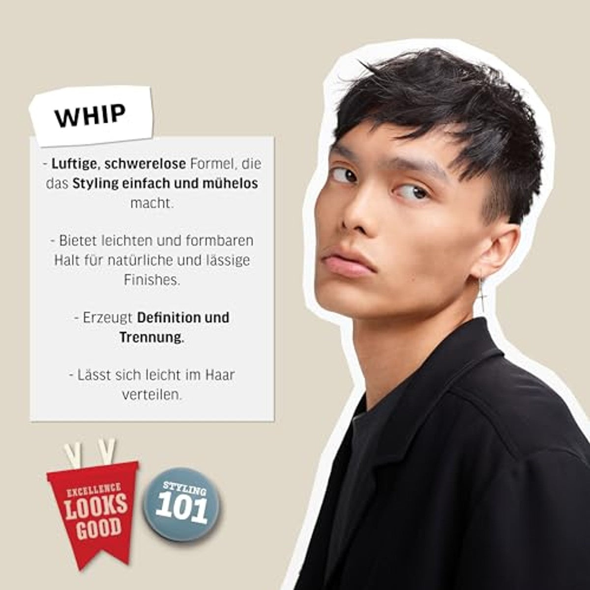 American Crew Whip Lichte Stylingcrème voor Mannen 85 g - 6-pack – foto 4