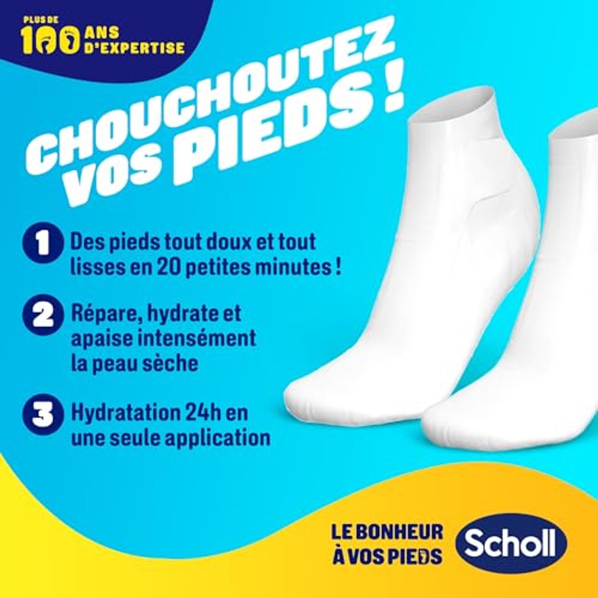 Dr. Scholl's Voetmasker Amandel & Honing 1 paar - 3-pack