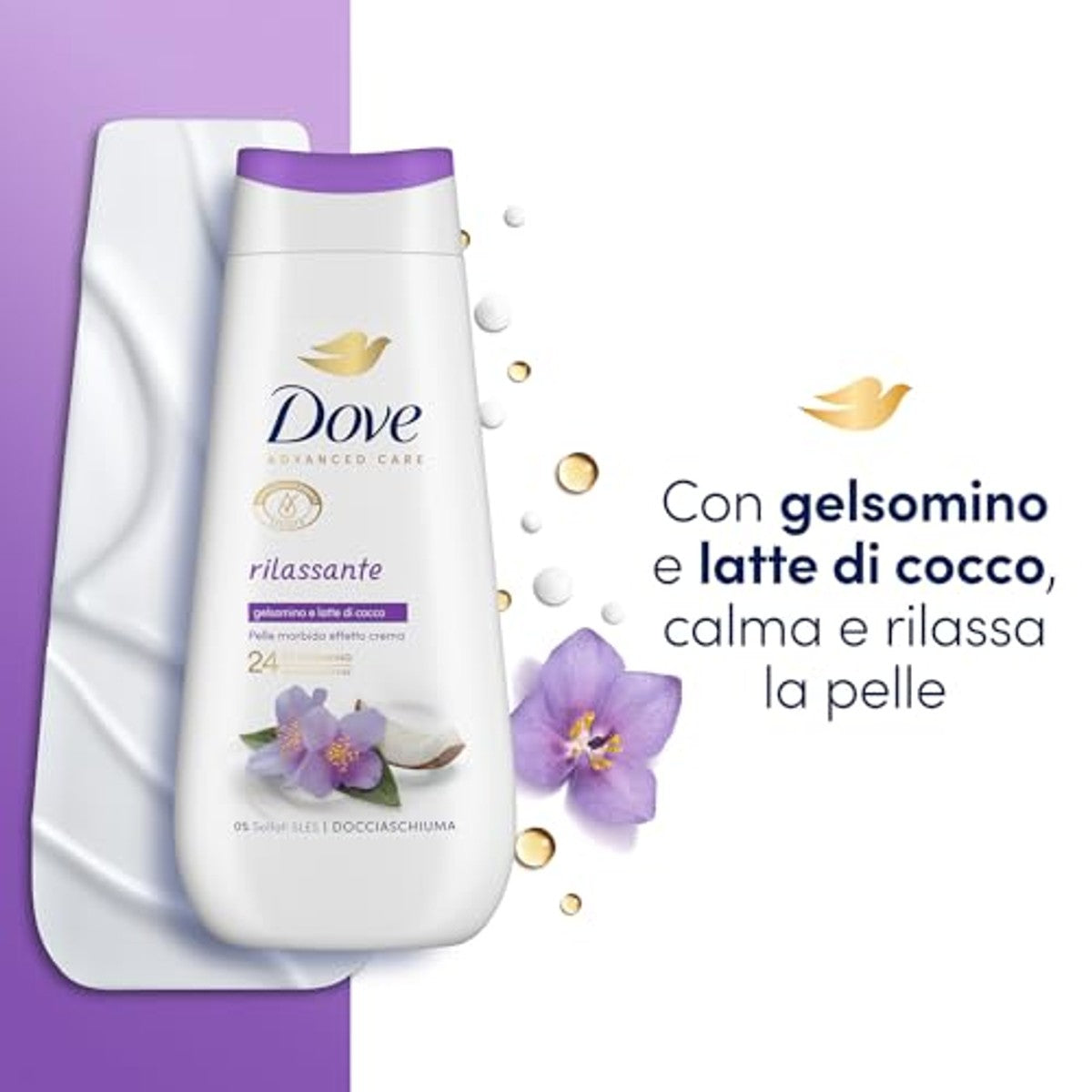 Dove Badschuim Ontspanning Bad- en Douchegel 225 ml – Dove
