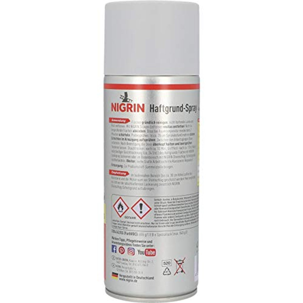 NIGRIN 74115 Grondverf voor autolak spuitbus 6 x 400 ml - Voordeelverpakking