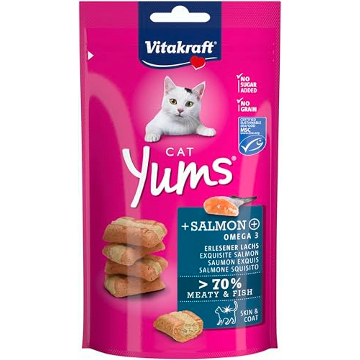 Vitakraft Cat Yums Zalm, 9-pack (9x40g) – Vitakraft
