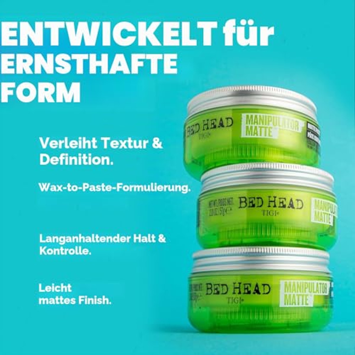 Bed Head by TIGI Manipulator Matte haarwax-pasta voor sterke grip, 57 g – TIGI
