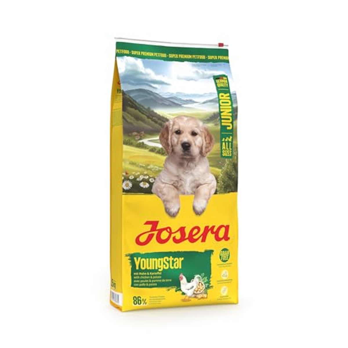 Josera YoungStar Junior droogvoer hond kip aardappel 12,5 kg - 3-pack