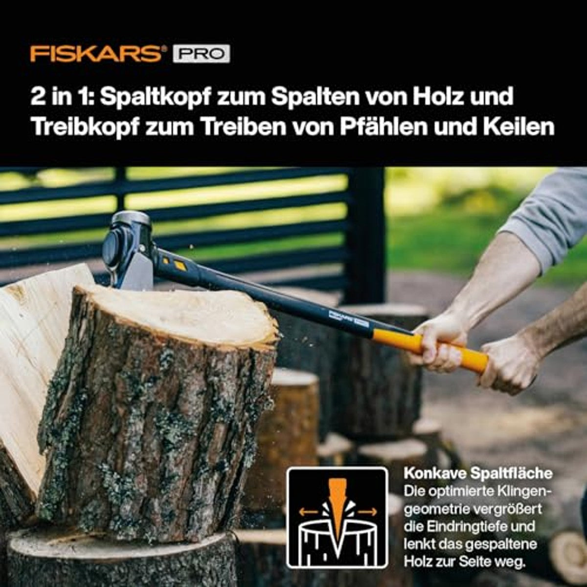 Fiskars Kloofbijl IsoCore XXL 92 cm – Fiskars