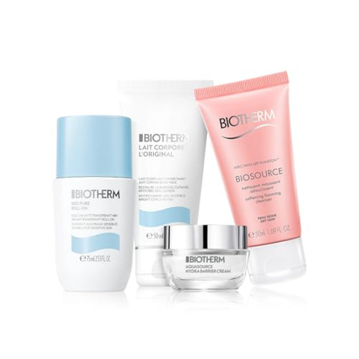 Biotherm Pink Drop-Set 4-delig Crème, Cleanser, Bodylotion & Deodorant - 3-pack