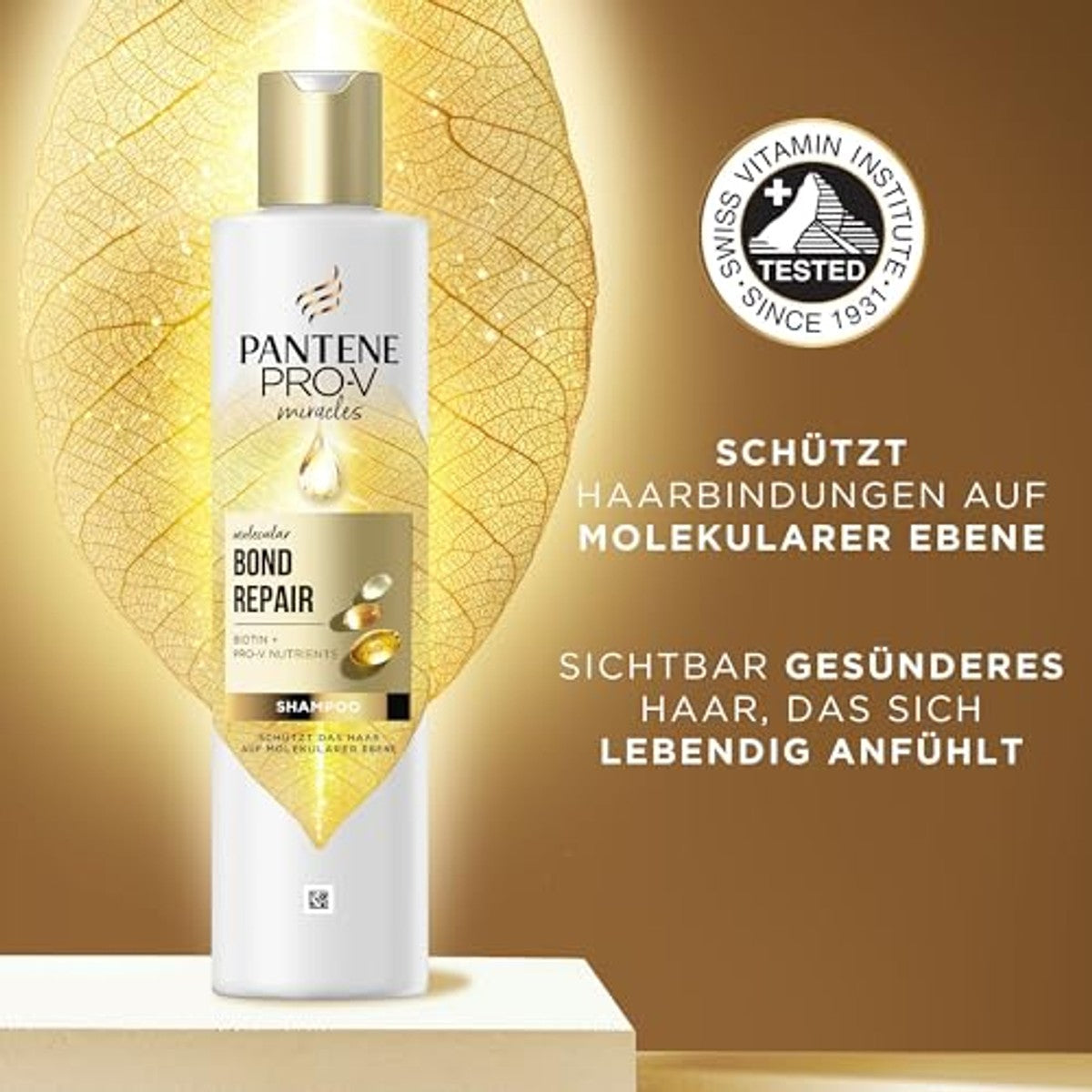 Pantene Pro-V Molecular Bond Repair Shampoo met biotine 250 ml - 3 stuks