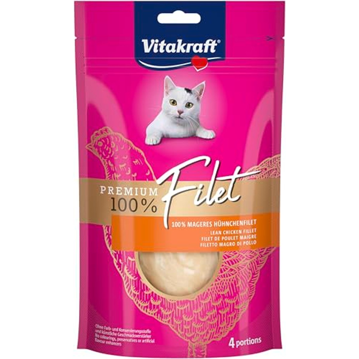 Vitakraft Premium kattensnack kipfilet 7 x 70 g - 6-pack