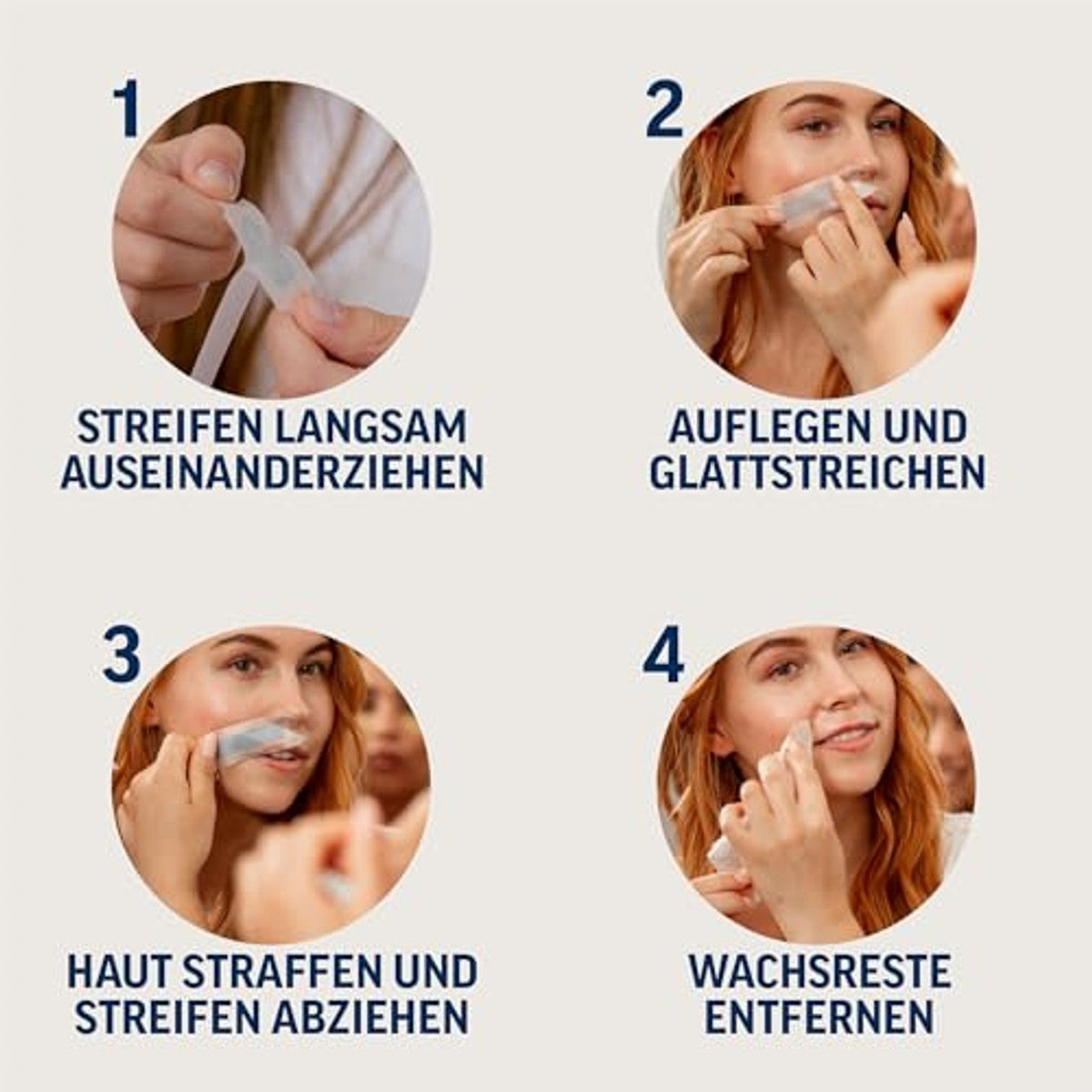 Veet Expert koudwasstrips gezicht gevoelige huid, 20 strips - 6-pack