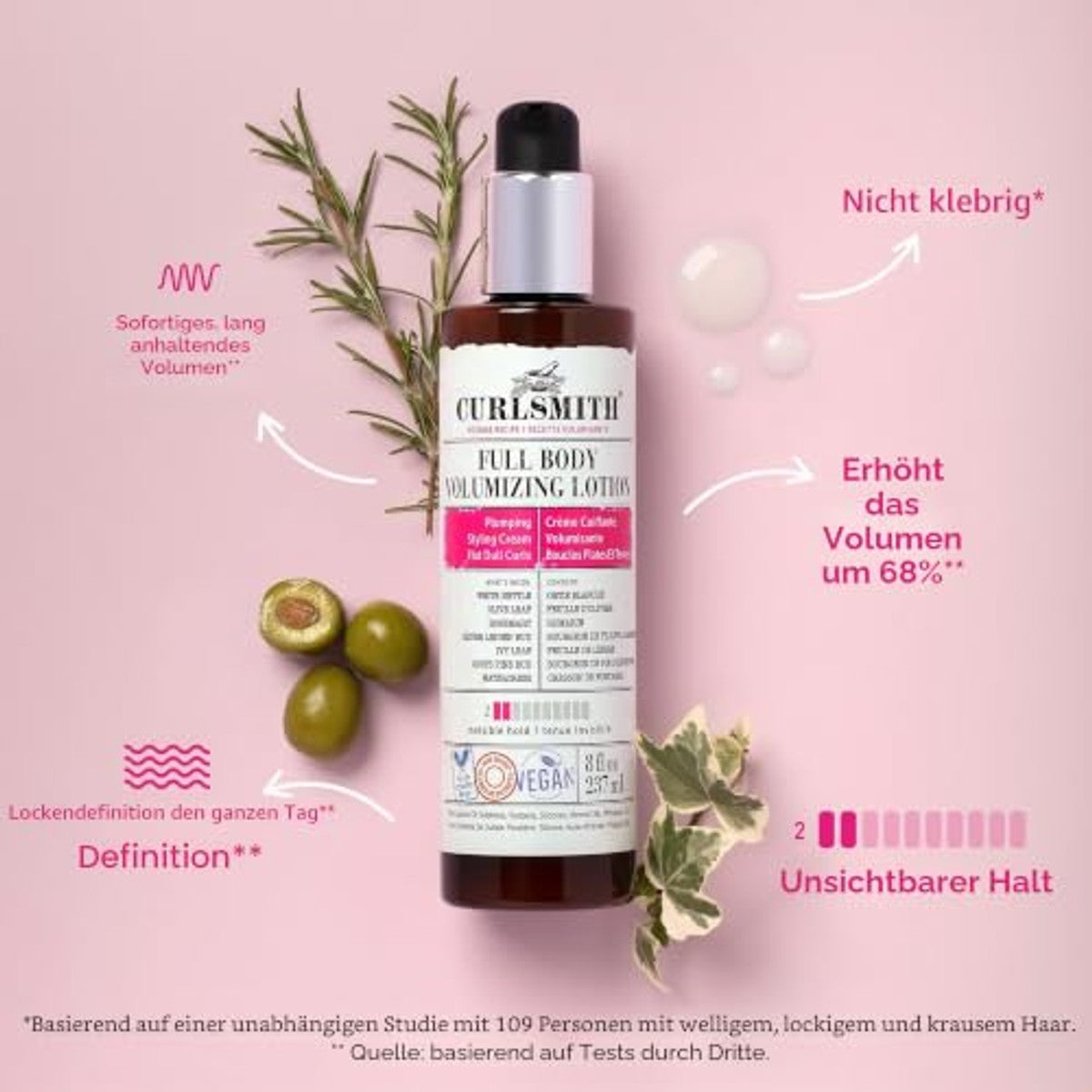 Curlsmith Full Body Volumizing Hair Lotion 237 ml - 3-pack