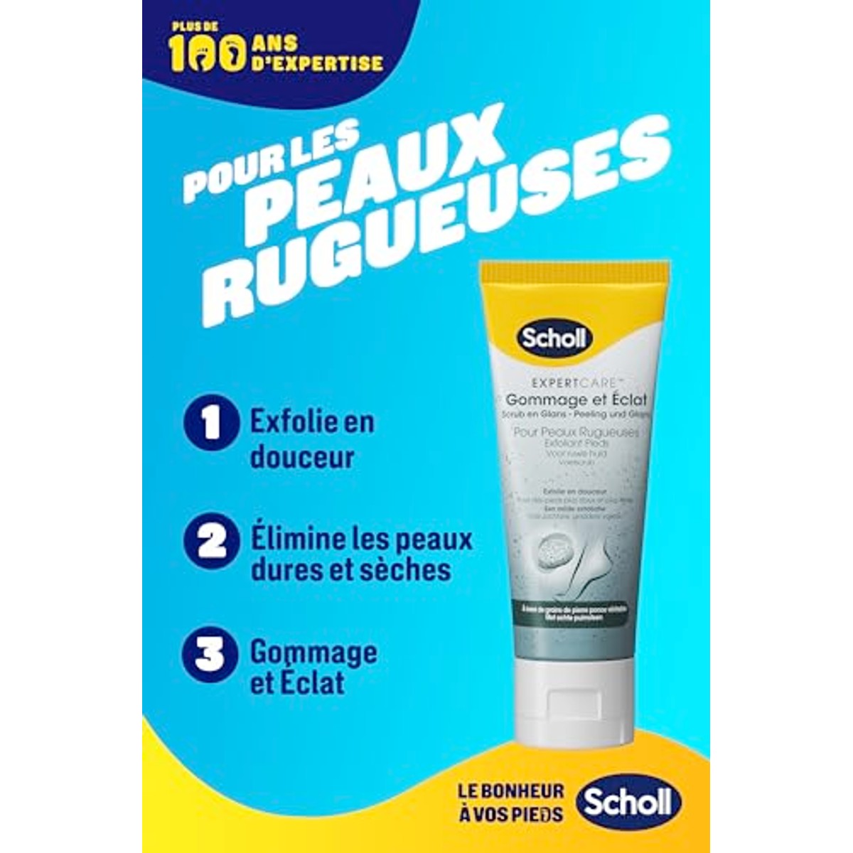 Dr. Scholl's Crème-peeling 3 x 75 ml - Voordeelverpakking – foto 4