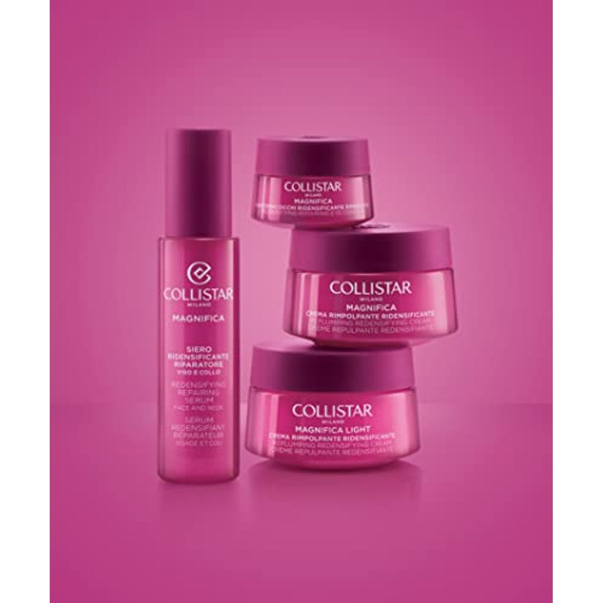 Collistar Magnifica Hydraterend Herstellend Serum voor Gezicht en Hals met Rijke Hydraterende en Opvullende Werking, Ook Geschikt voor de Gevoelige Huid, zonder Siliconen, 30 ml - 6-pack