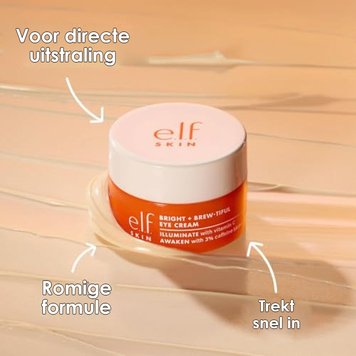 e.l.f. Skin Bright + Brew-tiful Eye Cream Mini - 6 stuks – foto 4