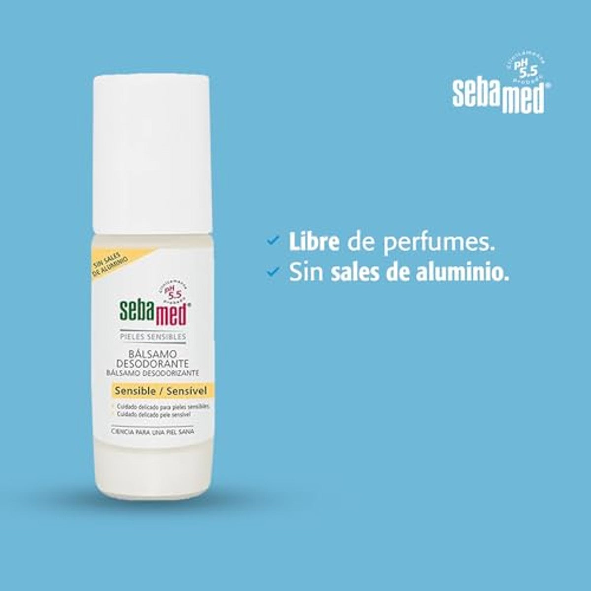 Sebamed Balsam Deodorant Roll-on 3 x 50 ml - Voordeelverpakking