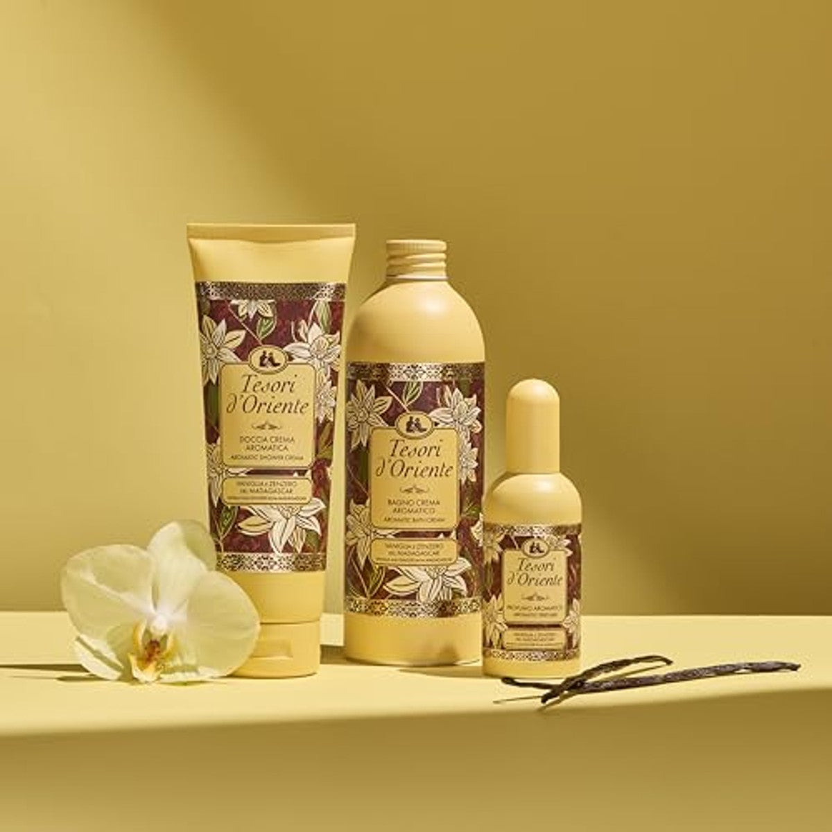 Tesori d'Oriente Crèmebad Vanille en Gember 3 x 500 ml - Voordeelverpakking – foto 4