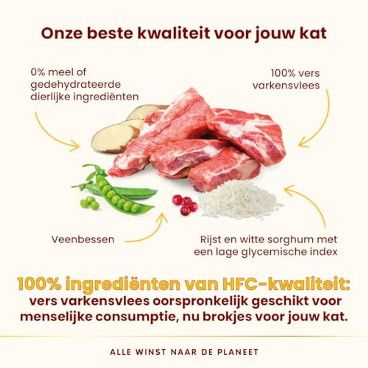 Almo Nature HFC Our Best Adult Sterilised Droogvoer voor Gesteriliseerde Katten Vers Varken 2 x 300 g - 6-pack
