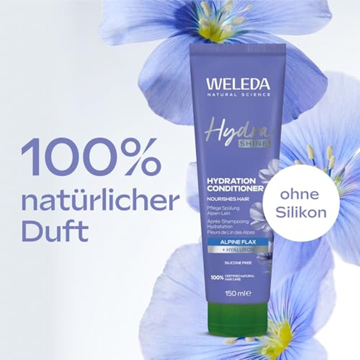 Weleda Bio Hydra Shine Shampoo & Conditioner Set 250 ml + 150 ml - 3-pack