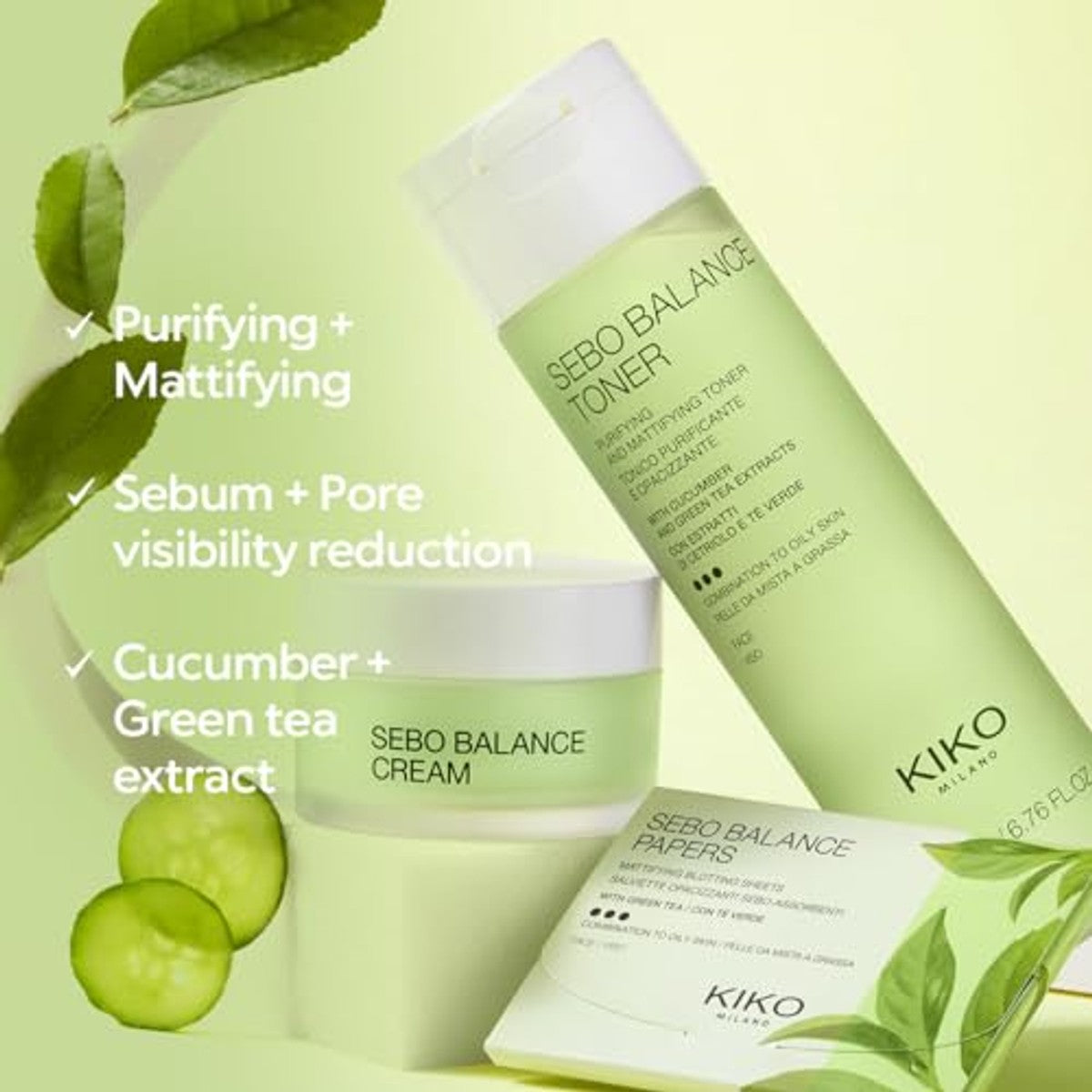 Kiko Milano Sebo Balance Toner - 6-pack