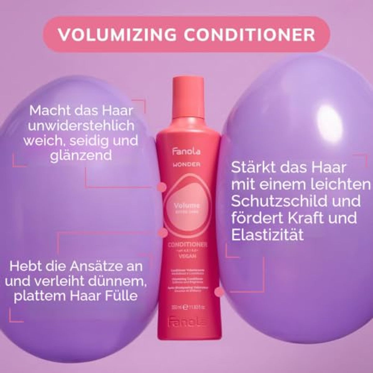 Fanola Wonder Volume Conditioner 1000 ml - 6-pack