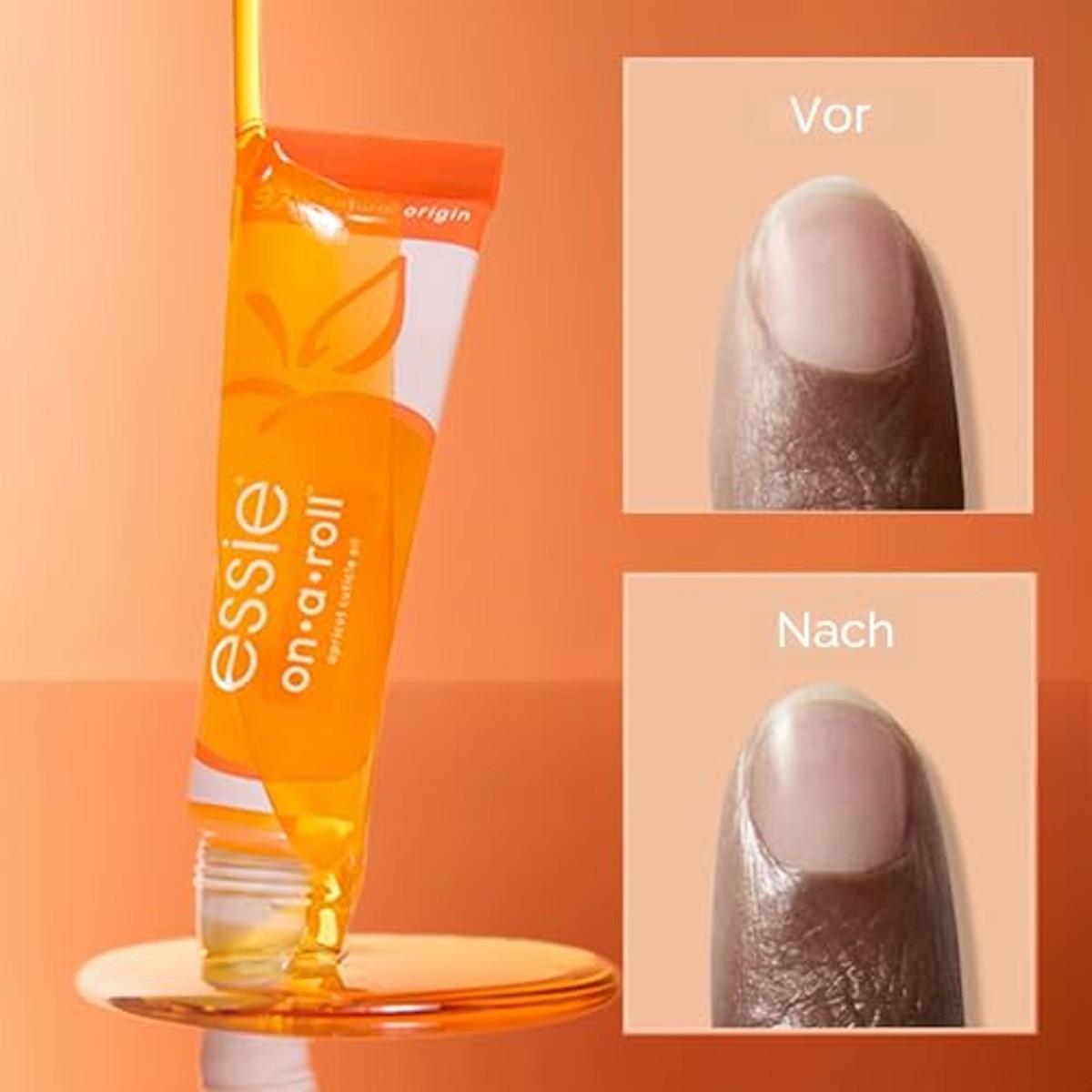 essie On a Roll Apricot nagelriemolie - 6 stuks