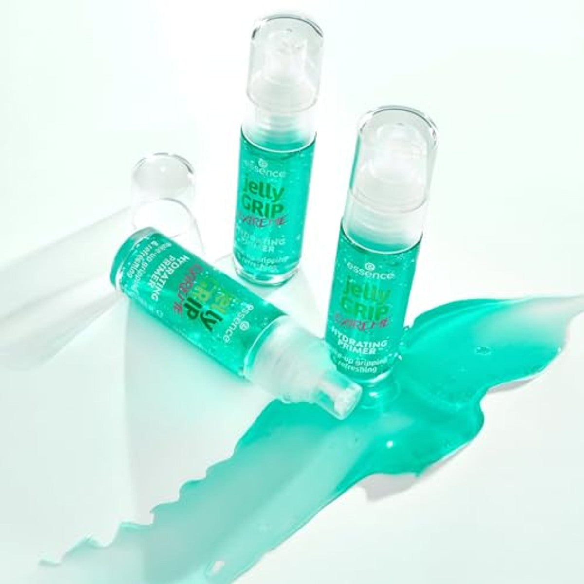 Essence Jelly Grip Extreme HYDRATING PRIMER, groen, hydraterend, langdurig, gladmakend, stralend fris, veganistisch, olievrij, zonder parabenen, zonder microplasticdeeltjes, per stuk verpakt (29 ml) – Essence Cosmetics