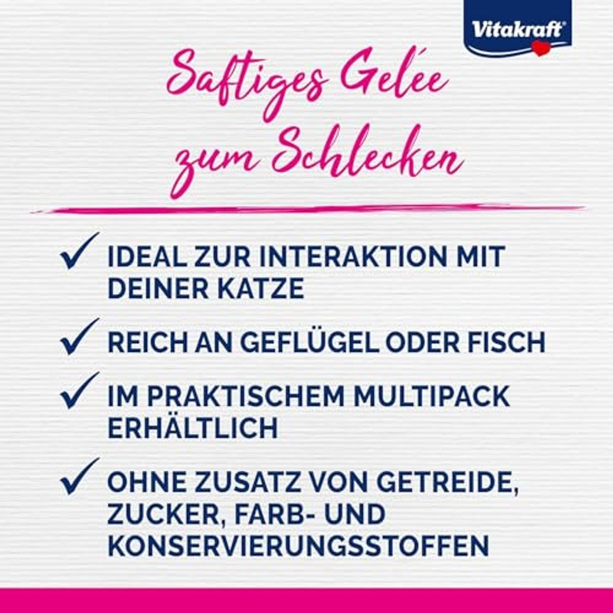 Vitakraft Jelly Lovers kattensnack kip kalkoen 6 x 15 g - 6-pack