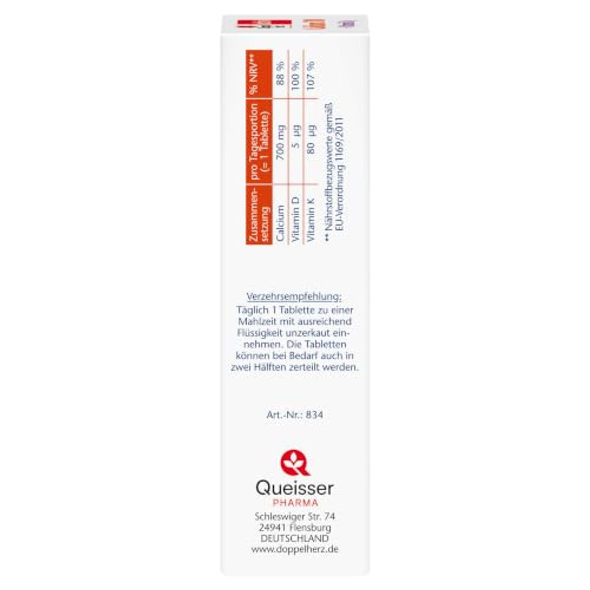 Doppelherz Calcium 700 + vitamine D3 – Doppelherz