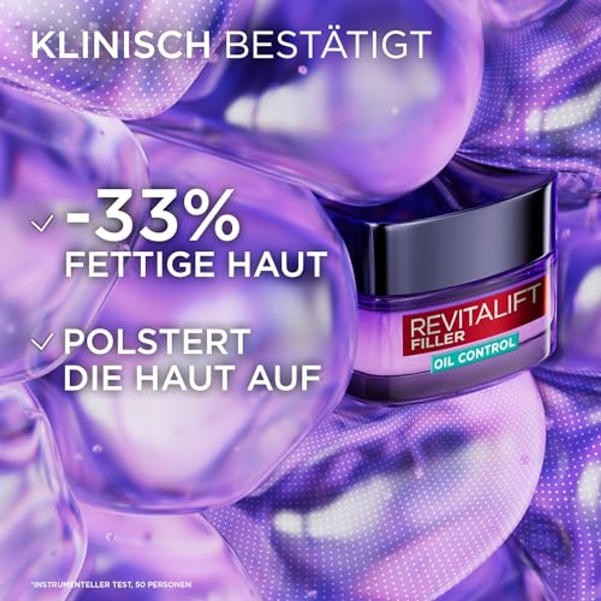 L'Oreal Paris Revitalift Filler Matterende gel-crème Oil Control 50 ml – L'Oreal Paris